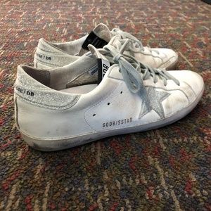 Golden Goose Superstar White/Silver Glitter W 39